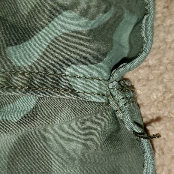 LEI CAMO DENIM SHORTALLS SHORTS OVERALLS BIBS JUNIOR LARGE women medium - Picture 13 of 13